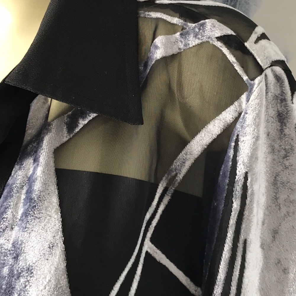 Vintage Connie's Moon Light in Los Angeles open front semi sheer jacket USA made - Picture 8 of 11